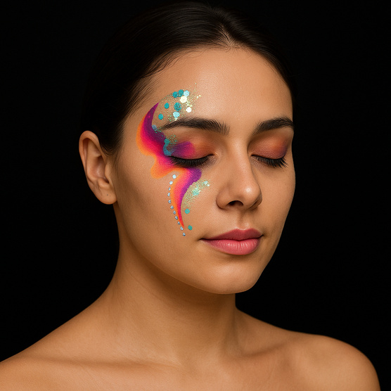 Colorful Adult Face Art