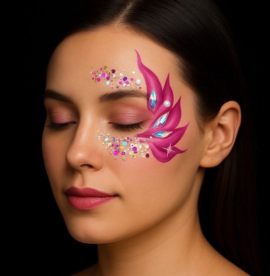Pink Adult Face Art